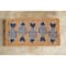 Hello Honey® Black & White Fish Images Natural Coir Doormat